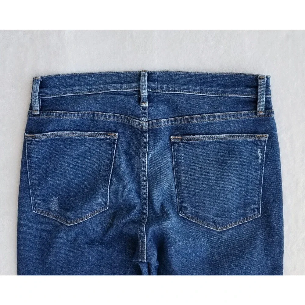 FRAME DENIM "le high skinny stretch" raw distressed anthropologie jeans $238 28 - Picture 8 of 11